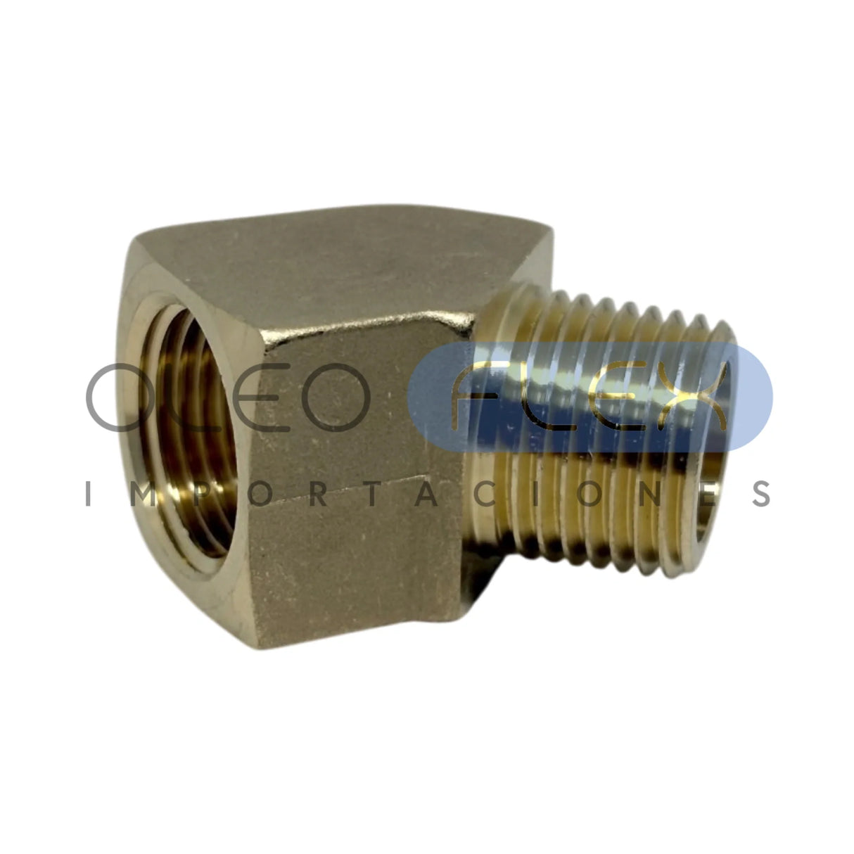 Codo 45° Hembra-Macho Bronce