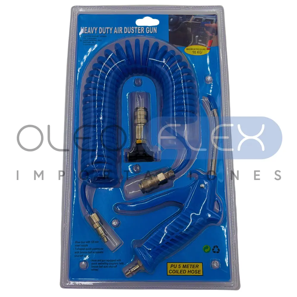 KIT DE LIMPIEZA AIRE COMPRIMIDO PARA CABINA SERIE PESADA CON BOQUILLA 6MM X 4MTS