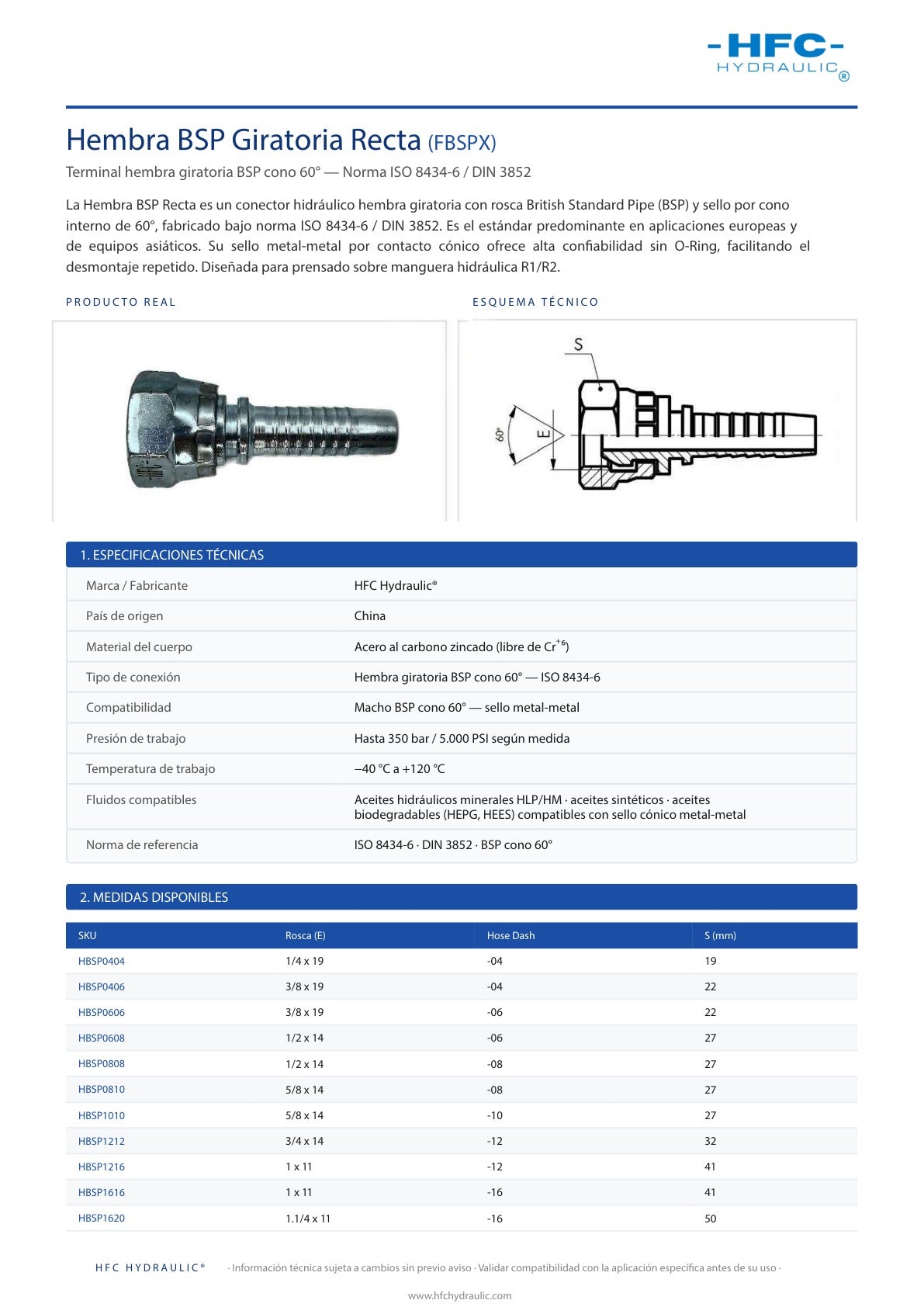 OLEOFLEX_FICHA_TECNICA | HBSP0810 | Hembra BSP Recta