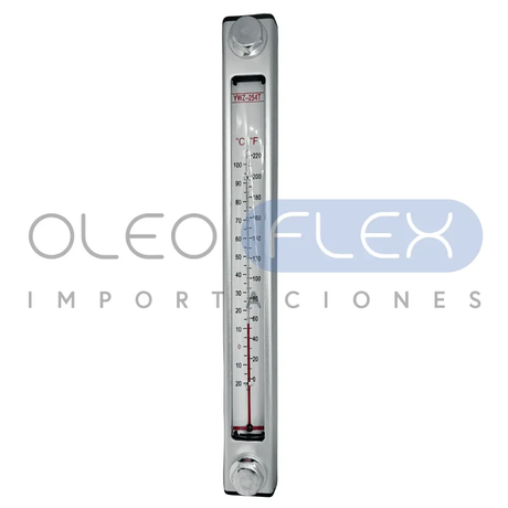 INDICADOR DE NIVEL Y TEMPERATURA DE 10 PULGADAS M12 HFC HYDRAULIC - Oleoflex Importaciones SpA