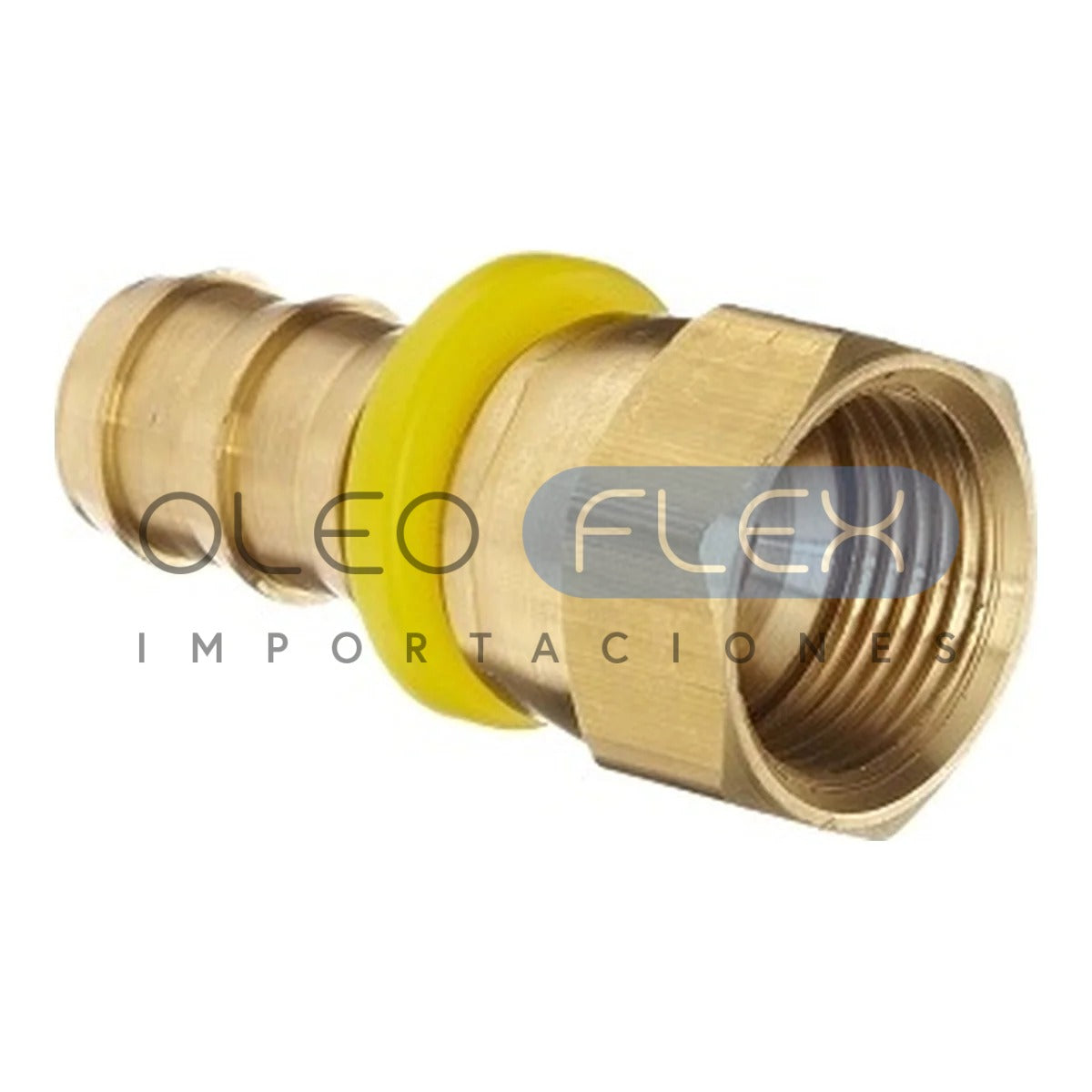 Terminal push lock bronce hembra JIC HFC