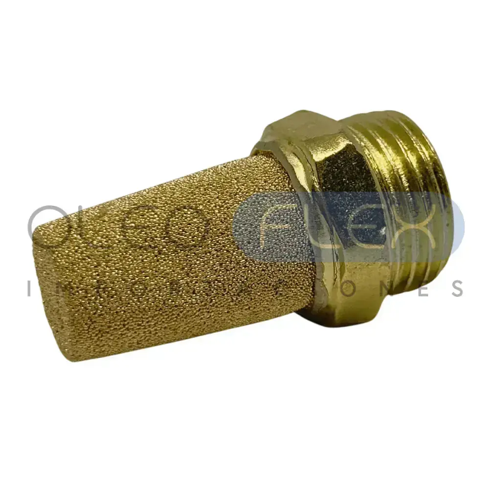 SILENCIADOR BRONCE SINTERIZADO 1/2 NPT - Oleoflex Importaciones SpA