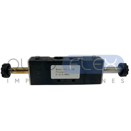 VALVULA DIRECCIONAL ELECTRICA 5V/2P CONEX 1/ 4 INCH 2 SOL 4V2-20-08 - Oleoflex Importaciones SpA