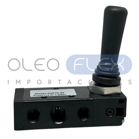 VALVULA PALANCA LATERAL 2 POS.CON ENCLAVAMIENTO 5/2 1/4 4H210-08 - Oleoflex Importaciones SpA