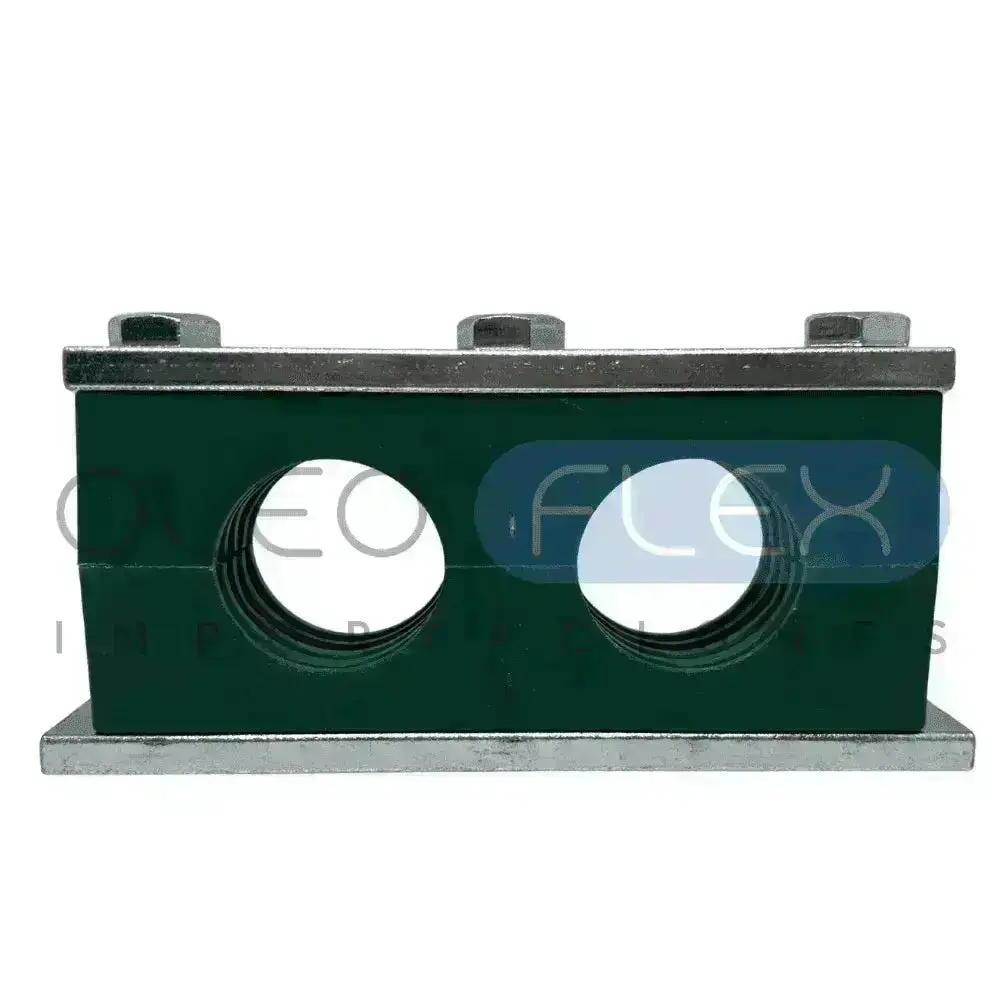 ABRAZADERA TUBO HIDRAULICO DOBLE SERIE PESADA