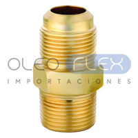 CONECTOR BRONCE MACHO MACHO RECTO