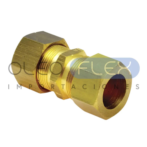 UNION RECTA MONTADA BRONCE
