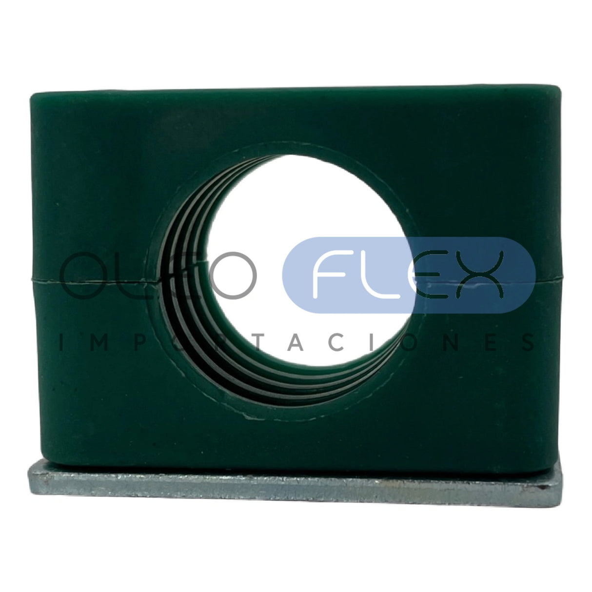 Foto de Abrazadera HFC Tubo Hidráulico Simple Serie Liviana 30MM - vista frontal sobre fondo blanco | SKU HFCTHASSL30 | Oleoflex Importaciones
