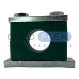 Foto de Abrazadera HFC Tubo Hidráulico Simple Serie Pesada 6MM - vista frontal sobre fondo blanco | SKU HFCTHASSP06 | Oleoflex Importaciones