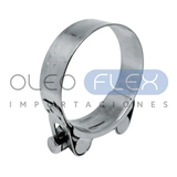 ABRAZADERA ALTA PRESIÓN CON PERNO INOX 104-112 - Oleoflex Importaciones SpA