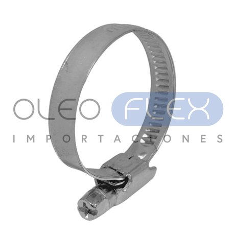 ABRAZADERA DE CREMALLERA INOX 155-178 - Oleoflex Importaciones SpA