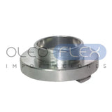 Foto de Acople Tuerca Storz HE 2"BSP x 2"M - 32 - vista frontal sobre fondo blanco | SKU HFCTUSTHE3232 | Oleoflex Importaciones