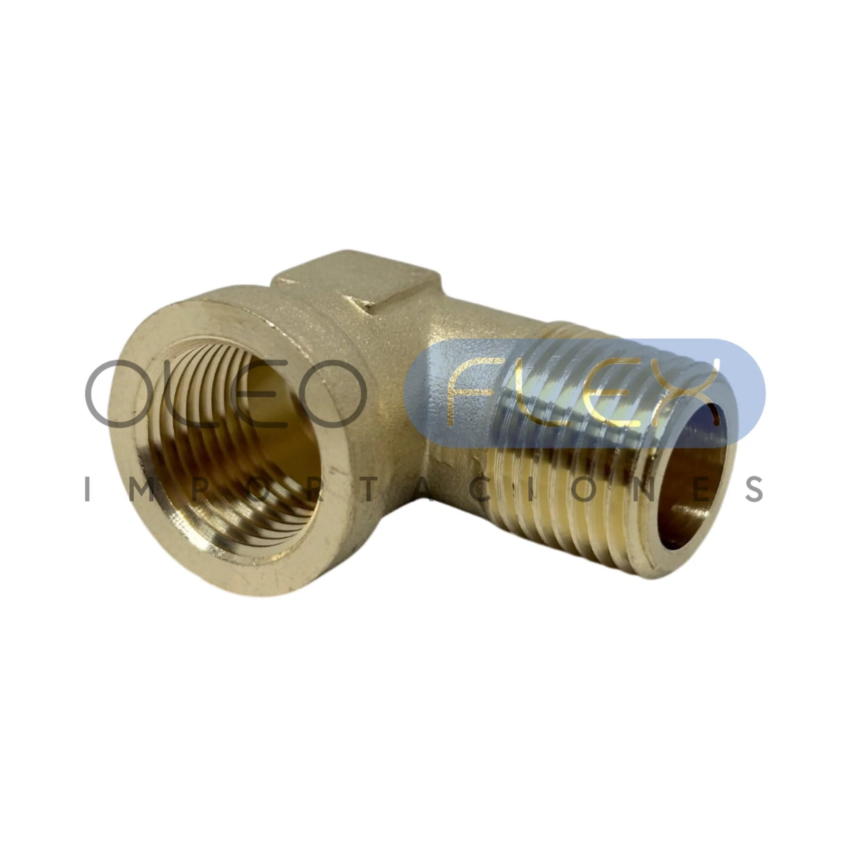 Codo 90° Hembra-Macho Bronce
