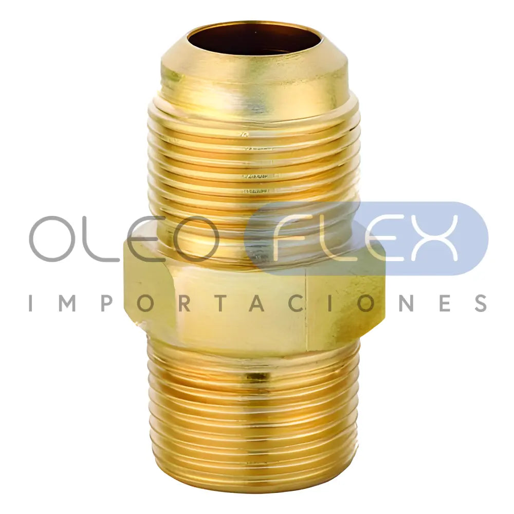 CONECTOR BRONCE MACHO  3/8-1/2NPT