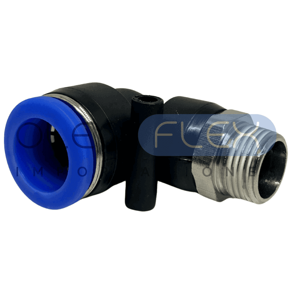 CONECTOR TUBO 16 MM X 1/4 NPT 90°
