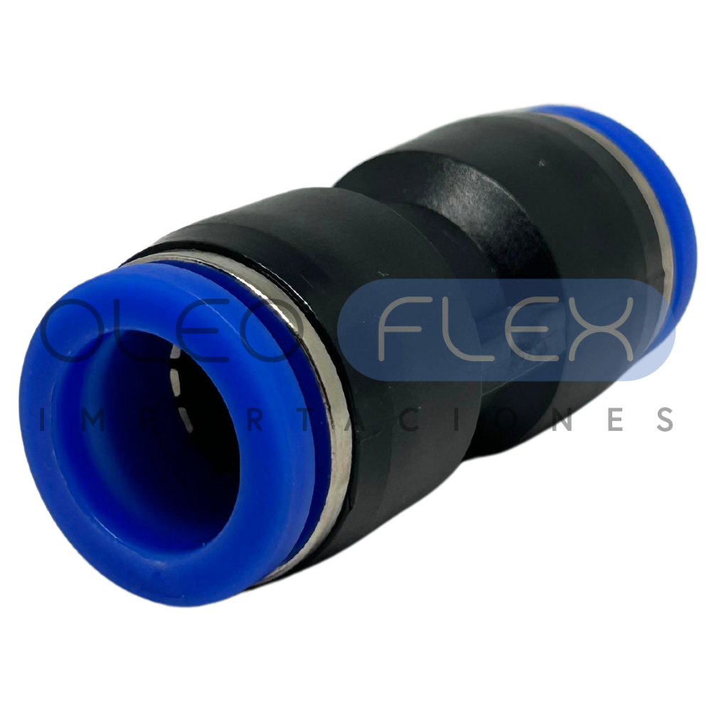 CONECTOR TUBO A TUBO RECTO 1/4