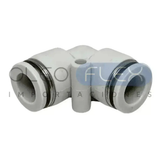 Foto de Conector Tubo A Tubo Codo 90° 5/16 - 05 - vista frontal sobre fondo blanco | SKU HFCPV5P | Oleoflex Importaciones