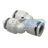 Foto de Conector Tubo Tipo Y Desigual 1in 8MM 2out 06MM - vista frontal sobre fondo blanco | SKU HFCPY0806 | Oleoflex Importaciones