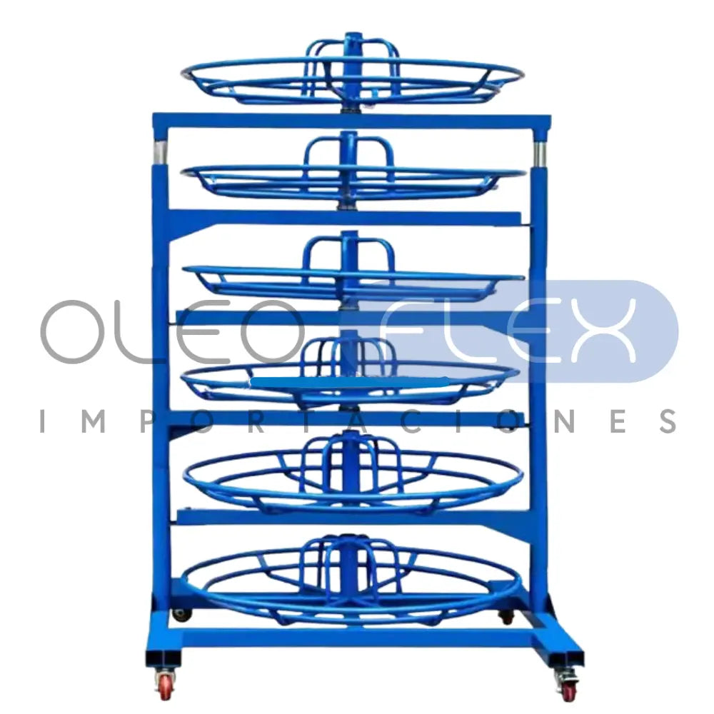 Foto de Estante Para Almacenamiento De Mangueras Hidráulicas - vista frontal sobre fondo blanco | SKU RAMHR | Oleoflex Importaciones