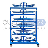 Foto de Estante Para Almacenamiento De Mangueras Hidráulicas - vista frontal sobre fondo blanco | SKU RAMHR | Oleoflex Importaciones