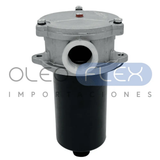 FILTRO DE RETORNO MONTAJE ESTANQUE 1 BSP 10 MICRA 200 LTS/MIN - Oleoflex Importaciones SpA
