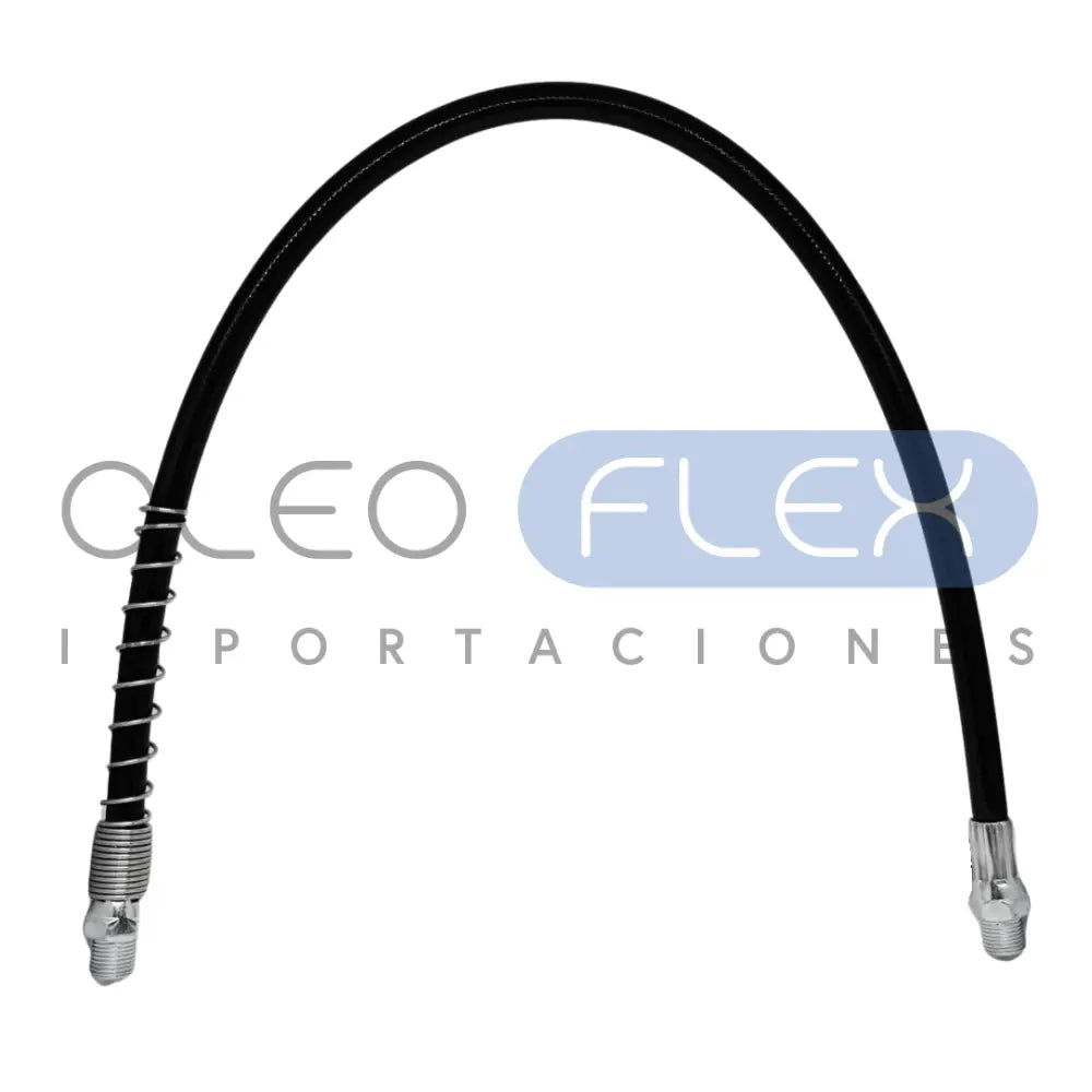 Flexible de engrase 500 mm con boquilla y mordaza de 4 puntos