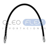 Flexible de engrase 500 mm con boquilla y mordaza de 4 puntos