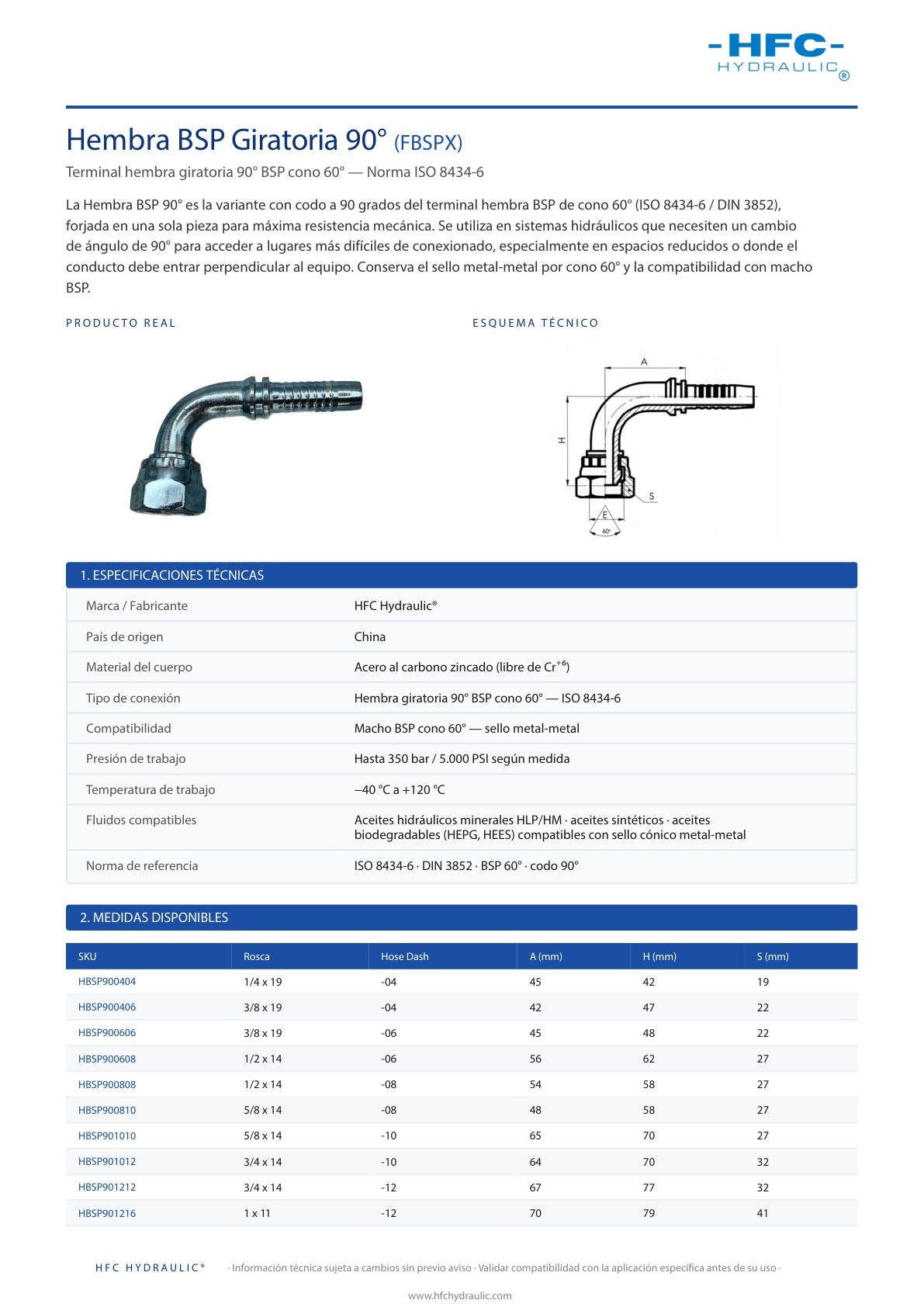 OLEOFLEX_FICHA_TECNICA | HBSP901216 | Hembra BSP 90°