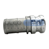 Acople Camlock Aluminio Tipo E - vista trasera