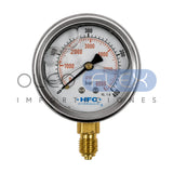 Manómetro 63 mm c/Glicerina Inox/Bronce — 1/4" BSP