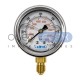 Manómetro 63 mm c/Glicerina Inox/Bronce — 1/4" BSP