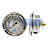 Manómetro 63 mm c/Glicerina Inox/Bronce — 1/4" BSP