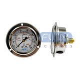 Manómetro 63 mm c/Glicerina Inox/Bronce — 1/4" BSP