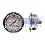 Manómetro 63 mm c/Glicerina Inox/Bronce — 1/4" BSP