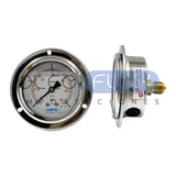 Manómetro 63 mm c/Glicerina Inox/Bronce — 1/4" BSP