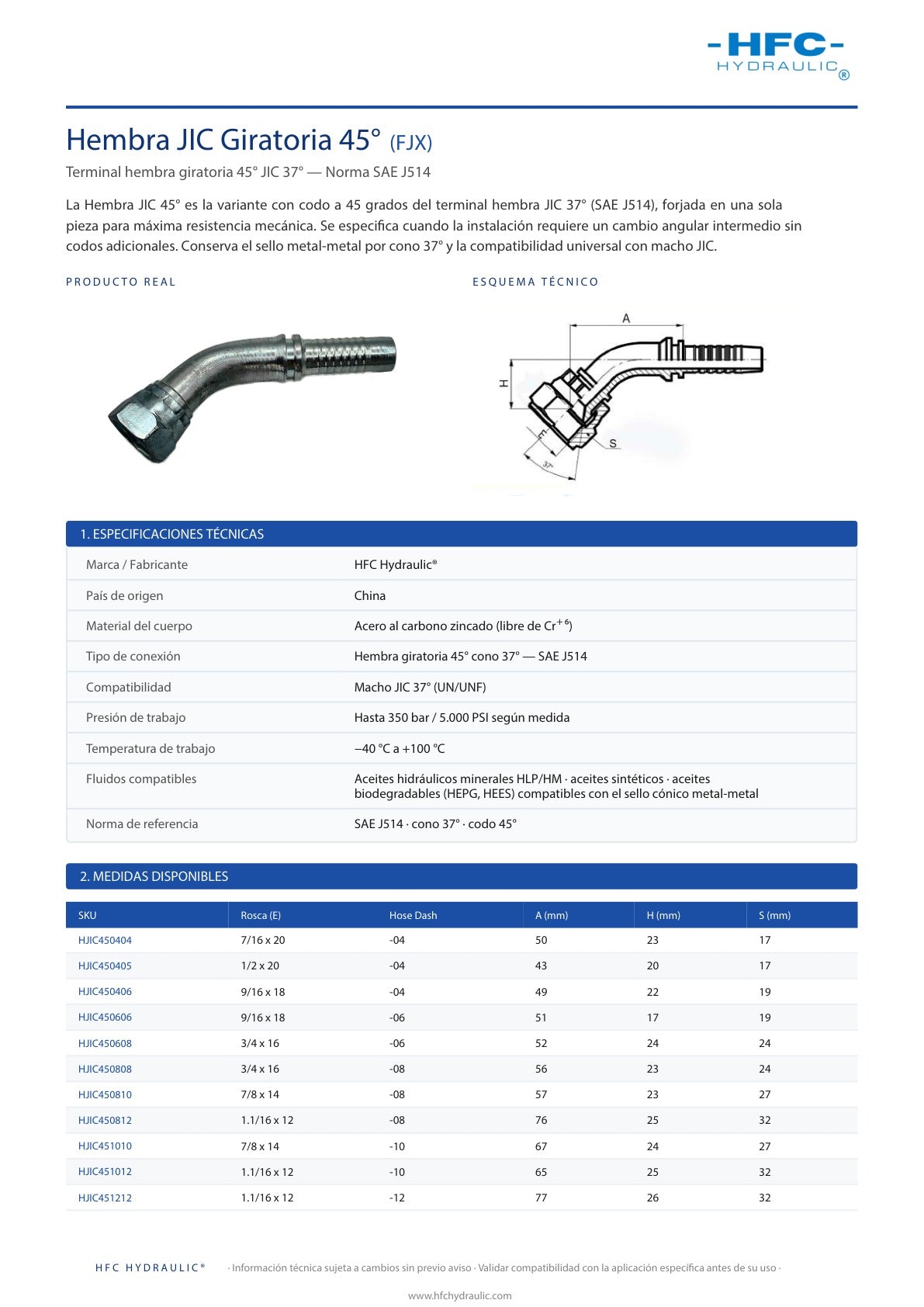OLEOFLEX_FICHA_TECNICA | HJIC451012 | Hembra JIC 45°