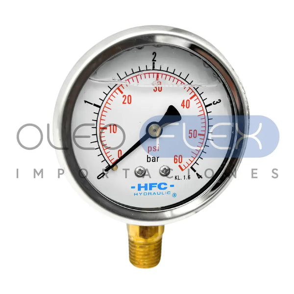 Manómetros conexión inferior con Glicerina