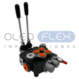 VALVULA DIRECCIONAL MANUAL BLOCK DE 2 PALANCA 80 LPM NT 3/4 BSP X PAB 1/2 BSP 250BAR 4V-3P MOD. P80-1-O - Oleoflex Importaciones SpA