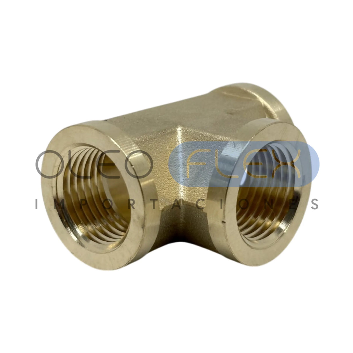 Tee Hembra Bronce NPT