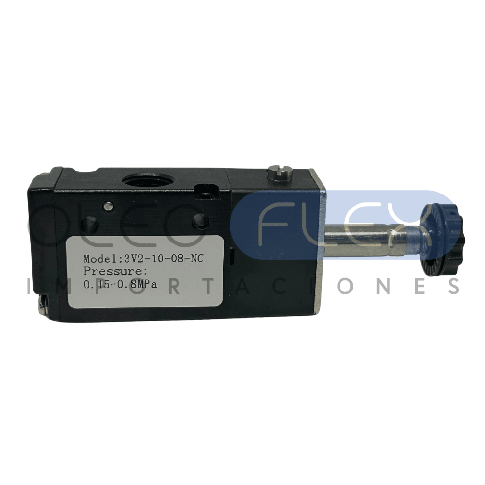 VALVULA DIRECCIONAL ELECTRICA 3V/2P NC CONEX 1/4 INCH 1 SOL 3V2-10-08-NC