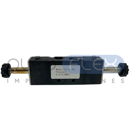 VALVULA DIRECCIONAL ELECTRICA 5V/2P CONEX 1/ 4 INCH 2 SOL 4V2-20-08 - Oleoflex Importaciones SpA