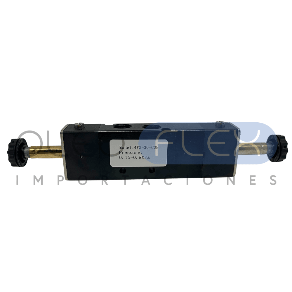 VALVULA DIRECCIONAL ELECTRICA 5V/3P NC CONEX 1/ 4 INCH 2 SOL 4V2-30-C08