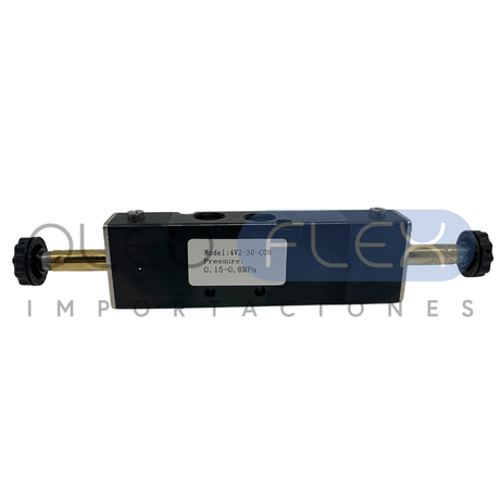 VALVULA DIRECCIONAL ELECTRICA 5V/3P NC CONEX 1/ 4 INCH 2 SOL 4V2-30-C08 - Oleoflex Importaciones SpA