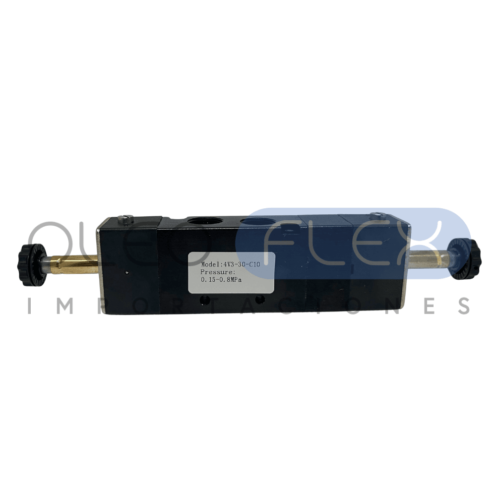 VALVULA DIRECCIONAL ELECTRICA 5V/3P NC CONEX 3/8 INCH 2 SOL 4V3-30-C10