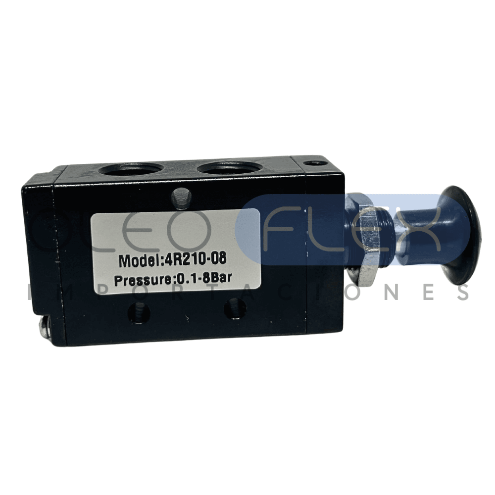 VALVULA TIRADOR 2 POSICIONES 3/2 1/4 3R210-08 - Oleoflex Importaciones SpA